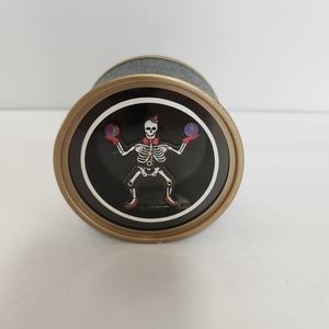 Otagiri Skeleton Juggler Candle Holder in Black and Gold